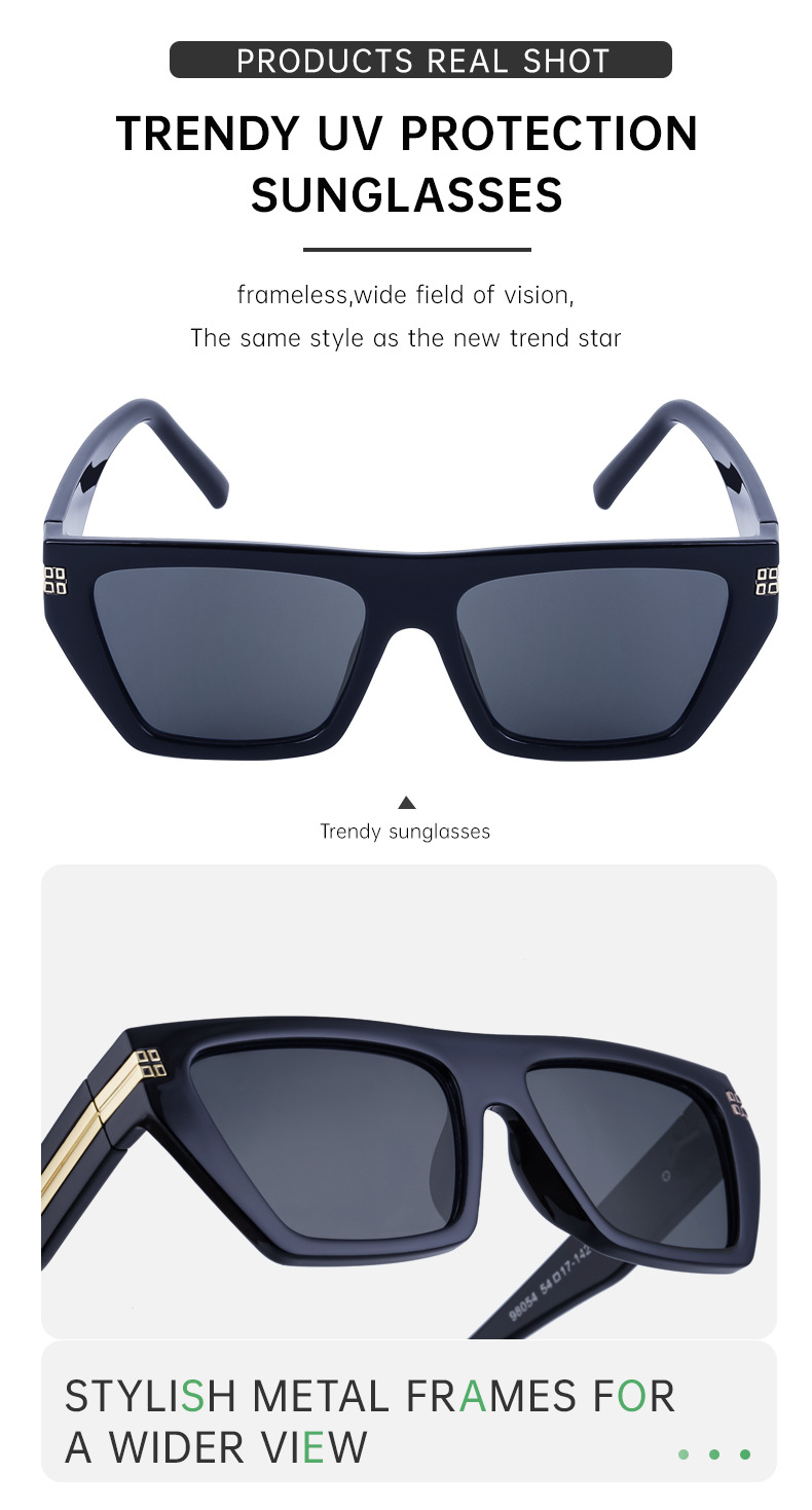 2023 New European and American Square Frame Sunglasses Men's Trendy Outdoor Cycling Small Frame Sunglasses Cross-Border Glasses Wholesale_voghion.com
