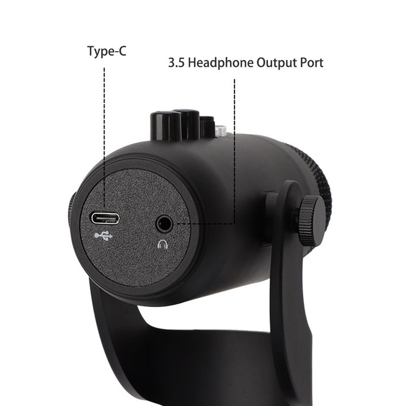 Profesyonel USB Kondansatör Mikrofon Stüdyo Kayıt Mikrofonu PC Bilgisayar Oyun Yayını Podcasting Dizüstü Bilgisayar Masaüstü_voghion.com