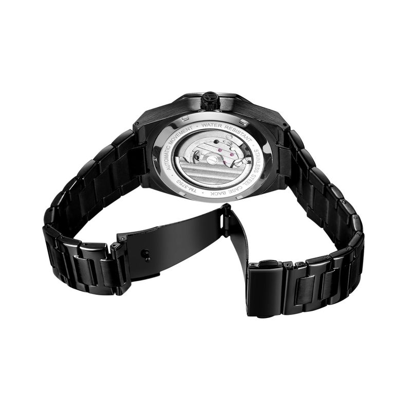 Men's Automatic Mechanical Watch With Luminous Hands, Three Subdials, And Day Display - Stainless Steel Band Six Pin Week Steel Belt Mechanical Watch_voghion.com