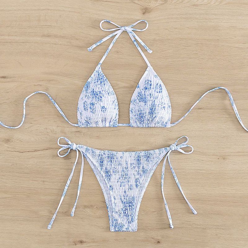 Nowy trójkątny kostium kąpielowy dla kobiet z seksownym zestawem bikini z trzema paskami_voghion.com