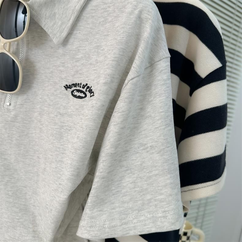 Ensemble 2 pièces décontracté d'été pour femme : t-shirt à manches courtes et short large en coton (respirant, coupe ample, style sportif)_voghion.com