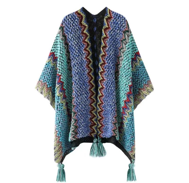 Retro etnische stijl sjaal dames reis buiten mantel mantel jas dubbele functie sjaal_voghion.com