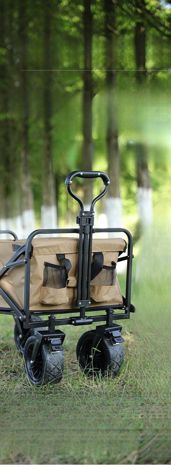 Neuer Outdoor-Wagen für Camping, kleiner Anhänger, leicht, faltbar und einfach._voghion.com