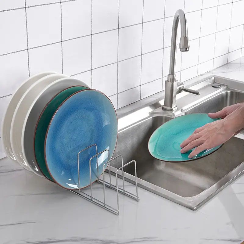 Organizzatore per piatti da cucina, portapiatti in acciaio inox, posate per la casa, piatti, portacoperchi per pentole, scolapiatti per la casa, accessori da cucina_voghion.com