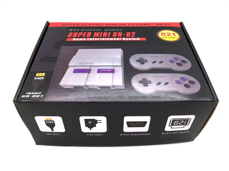 Mini-TV 8-Bit Eingebaute 821 Spiele Heimspielkonsole Nostalgisch_voghion.com