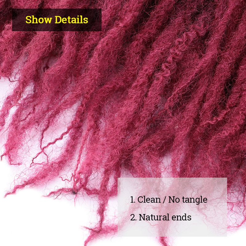 Marley Twist Braiding Hair 18 Inch Marley Twist Hair Twist Hair Afro Kinky Curly Crochet Hair Synthetic Marley Hair Extensions_voghion.com