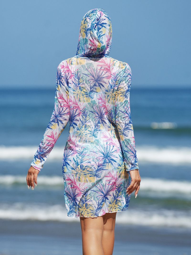 Kleding Mode Sexy Multi Color Bedrukt Driedelig Bikini Dames Badpak_voghion.com
