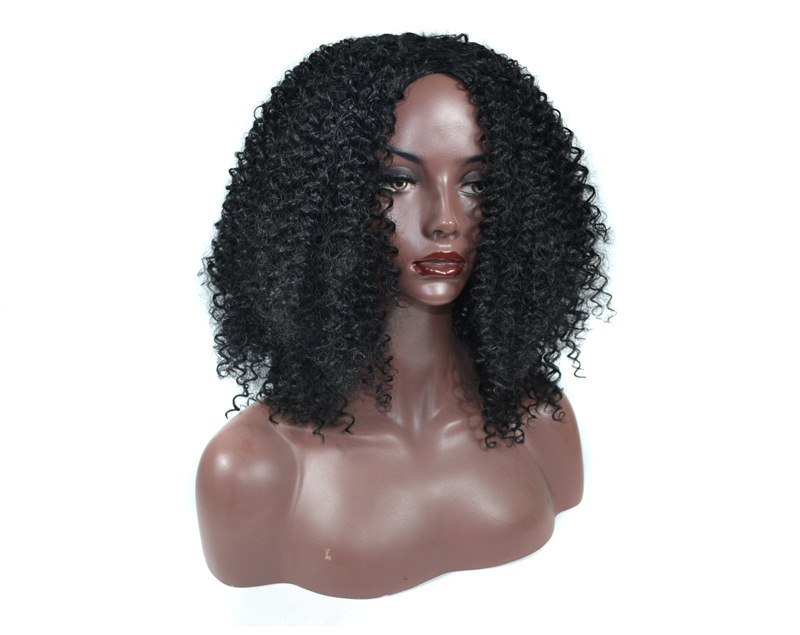 Prodlužování vlasů Paruky malé kudrnaté dámské s pěšinkou uprostřed nadýchané kudrnaté paruky středně dlouhé paruky s natočením šroubů_voghion.com