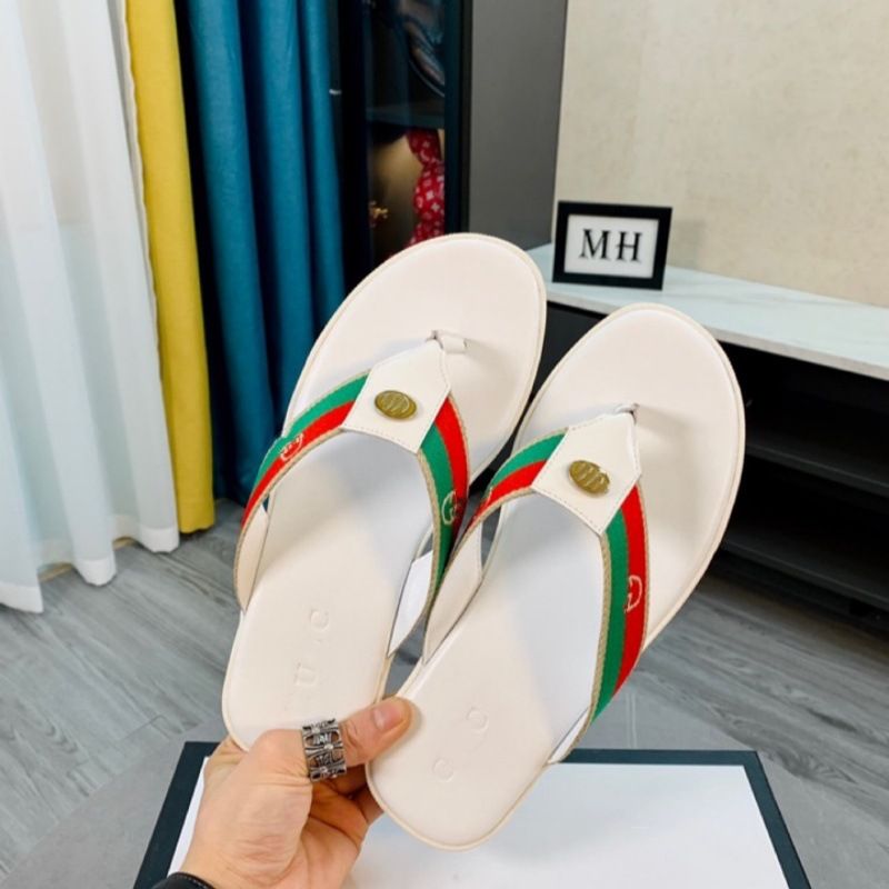 Double G Letter Flip Flops For Men, Anti Slip, Worn The Beach, Durable, Personalized, Clip On Slippers, Casual And_voghion.com