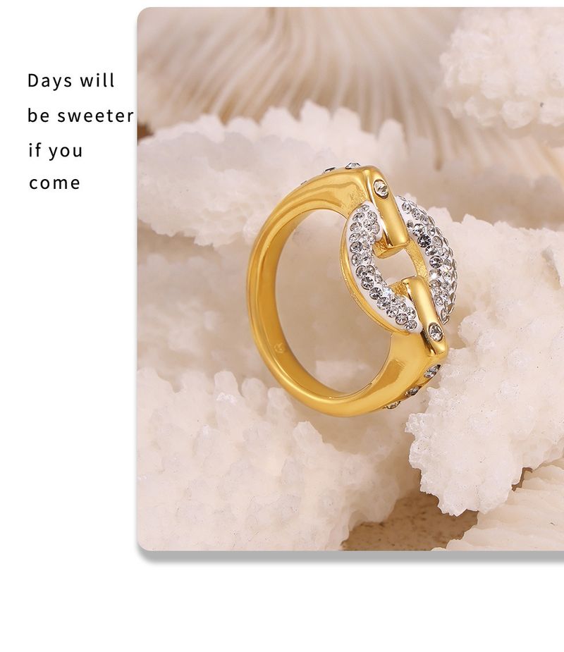Ins Wind Day Sparkling Starry Sky Water Diamond Ring Titanium Steel Niche Cold Wind Ring Female_voghion.com