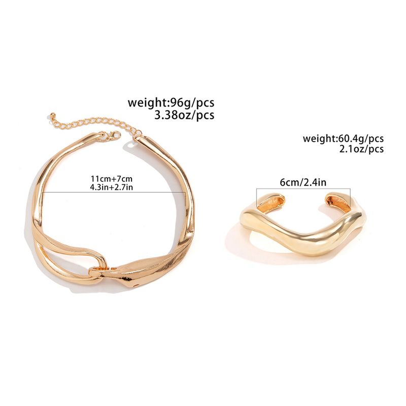 Collana girocollo esagerata, pesante, in metallo, con grandi coppie, da donna, punk, gotico, con catena irregolare intrecciata, gioielli grunge_voghion.com