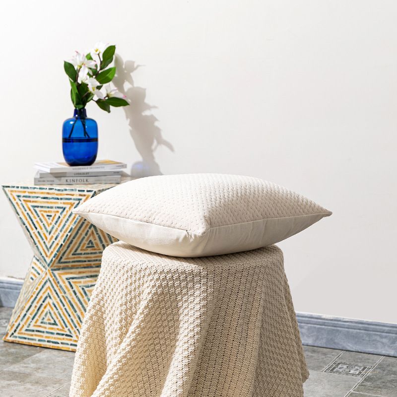 Nuovo cuscino per divano in velluto olandese semplice nordico tridimensionale con texture geometrica in rilievo_voghion.com