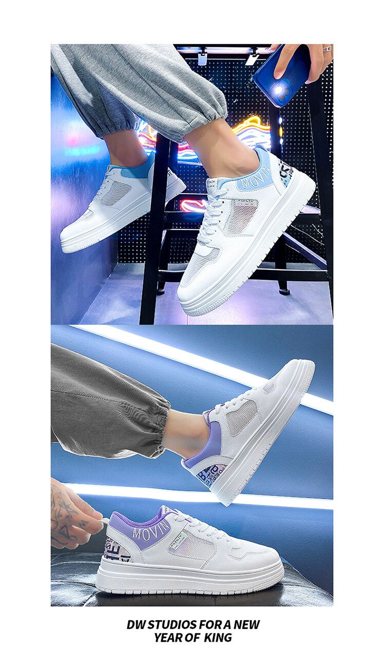 Spedizione lampo di scarpe traspiranti e pigre d'estate, scarpe da tavola per il tempo libero da uomo, pedalata con un piede con fagioli, Forrest_voghion.com