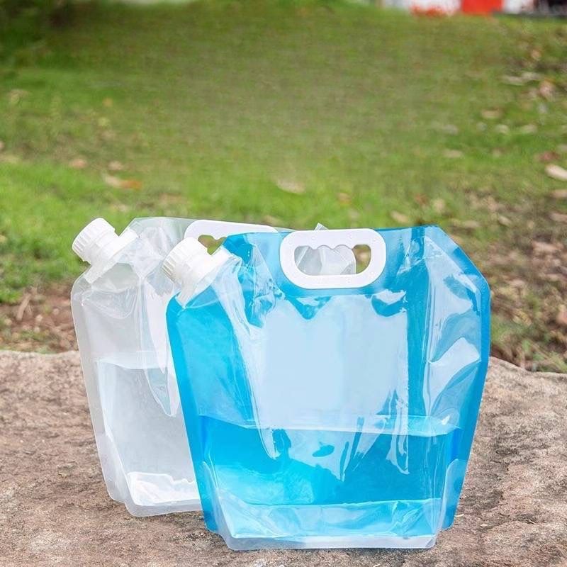 Tragbare faltbare Aufbewahrungstasche für den Außenbereich, Kunststoffblase, Wassertransport, Sport, Wandern, Bergsteigen, Ausguss mit großer Kapazität_voghion.com