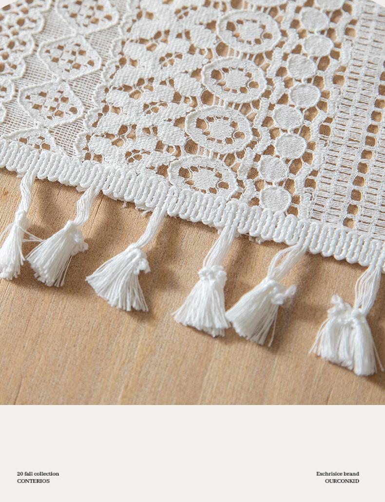 Tovaglia in pizzo bianco beige, decorazione per matrimonio, tovaglia retrò, tovaglia da tavolino, tovaglia con sfondo fotografico_voghion.com