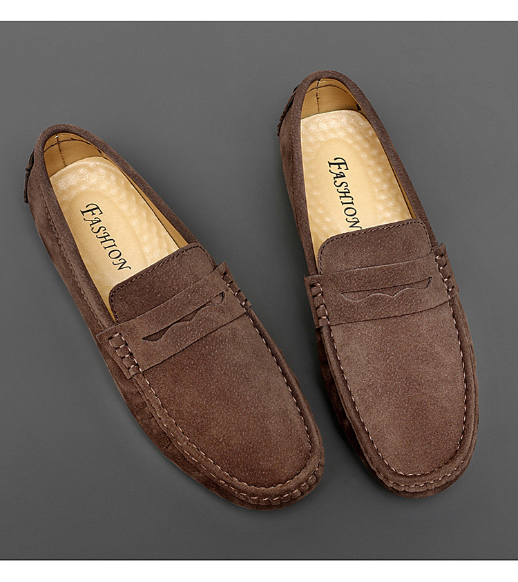 Halbschuhe Herren Handgefertigt Leder Blau Casual Driving Flats Slip-On Boot Übergröße 47 48 Faule Schuhe_voghion.com