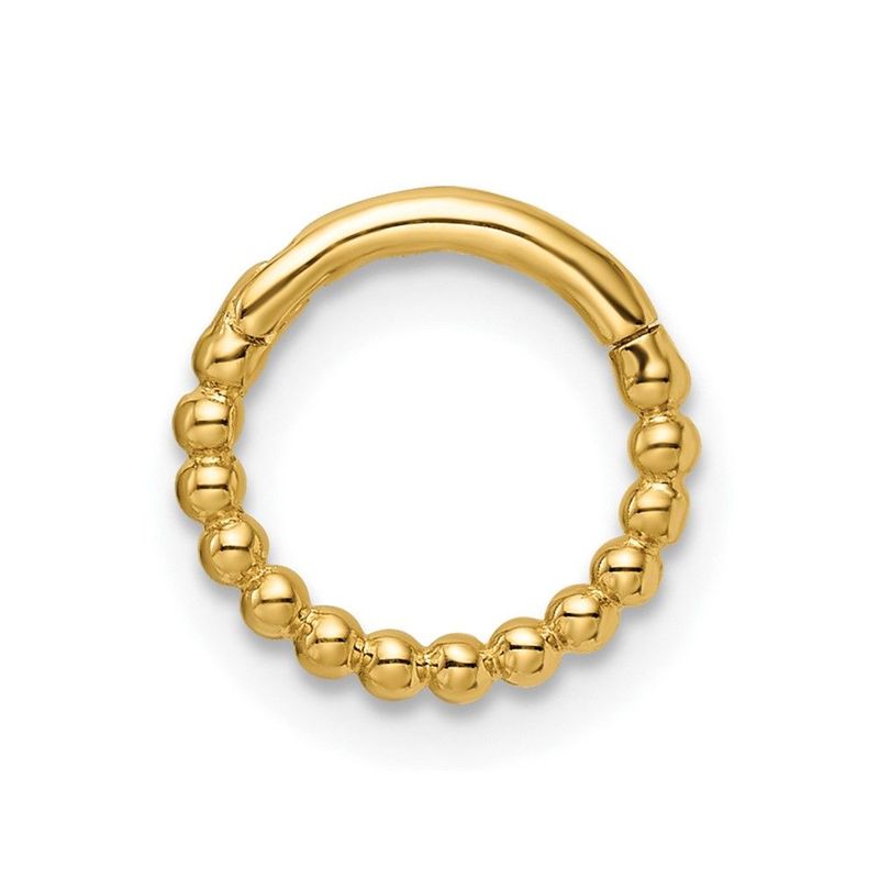 14k 14 Gauge Beaded Cartilage Ring_voghion.com