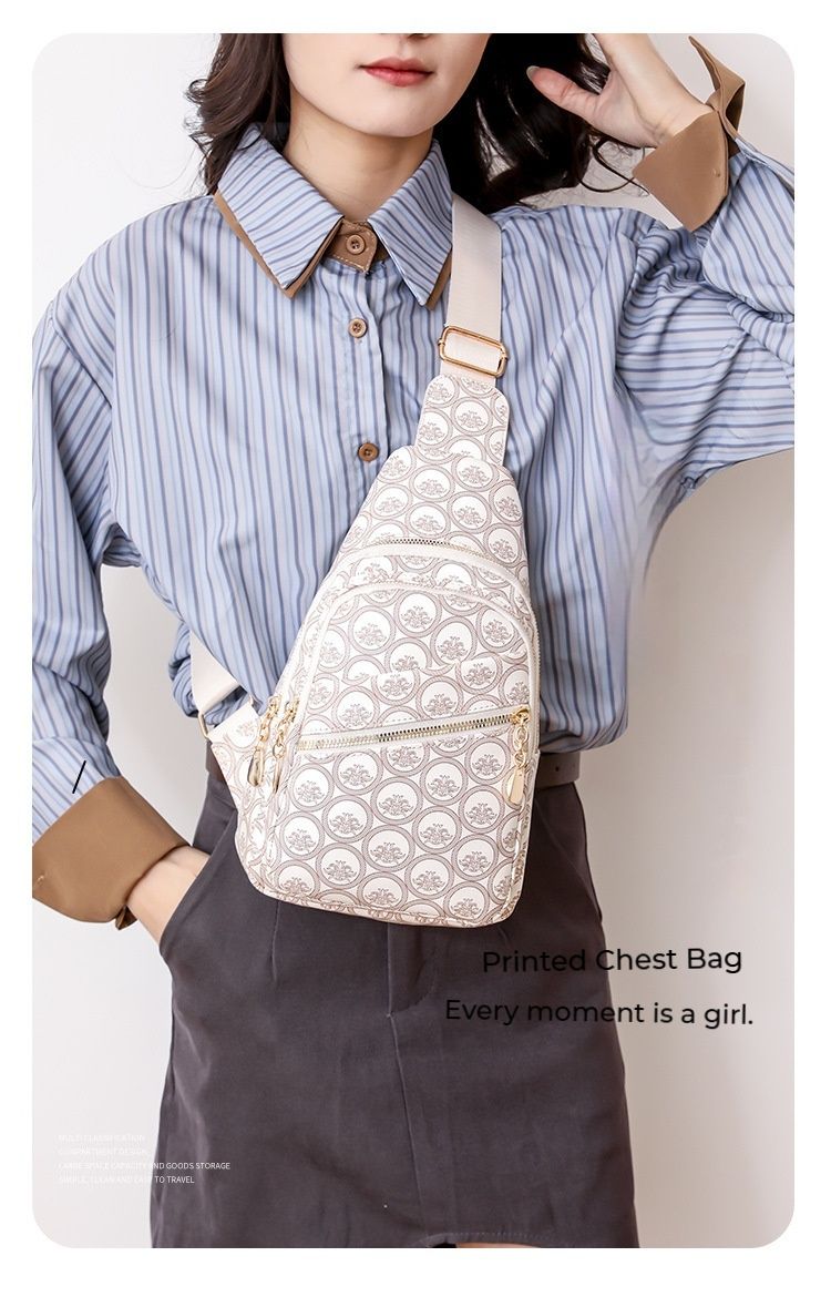 Chest Bag, New Arrival Fashionable And Simple European And American Retro Style Women's Bag, Classic And Versatile Crossbody Bag._voghion.com