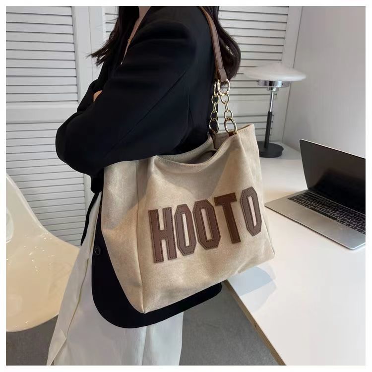 Schulter-Canvas-Schultertasche für Studenten im Klassenzimmer, große Kapazität, 2025, neue Pendlerhandtasche mit High-End-Textur_voghion.com