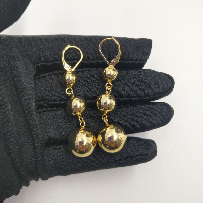 Nuovi orecchini di perle di lusso, orecchini Arc De Triomphe, orecchini pendenti con perle di rame cave e temperamento per donna_voghion.com