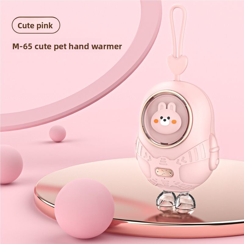 New Cartoon Pet Mini Compact Portable Cute Girl Handheld USB Rechargeable Hand Warmer Gift Durability Upgrade_voghion.com
