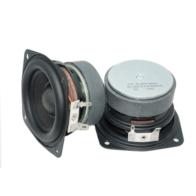 2 stk/parti 78 mm 4 ohm 15w subwooferhøjttaler 3 tommer konveks kappe bas firkantet woofer gør-det-selv reolhøjttalere hifi hjemmelyd_voghion.com