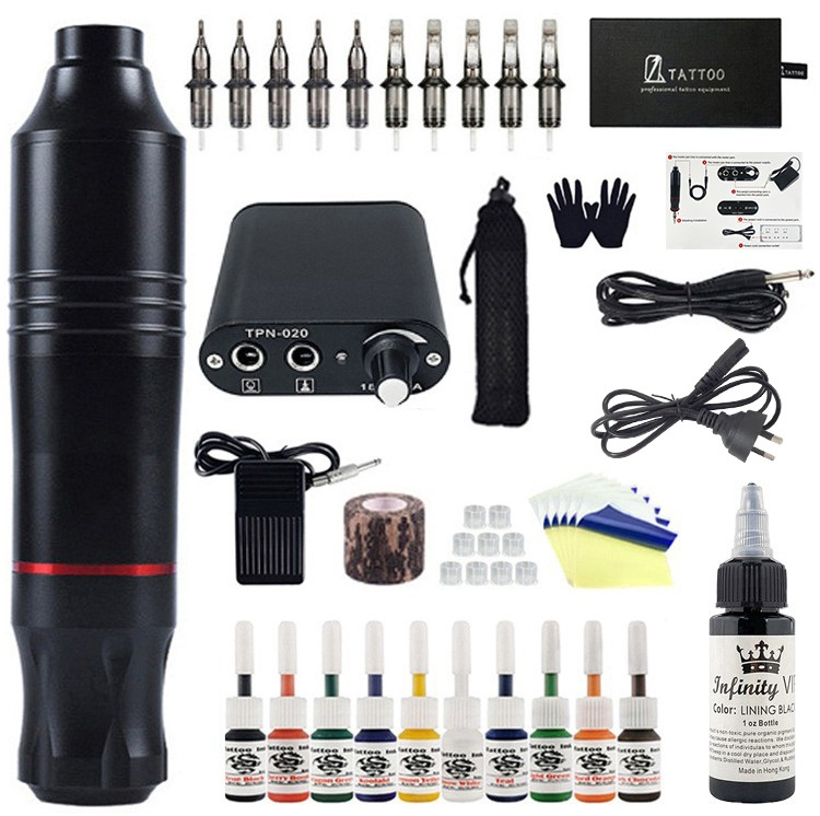Ou Liang Equipment Lishi No.2 Kit de machine à tatouer pour débutant_voghion.com