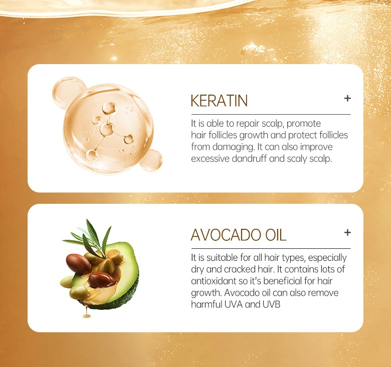 PURC white bear for repairing dry, fluffy, smooth and sagging keratin flake hair mask_voghion.com