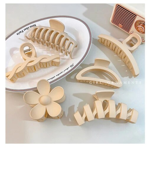 Set di copricapi nuove donne moda artiglio clip caffè nero acrilico grande artiglio per capelli coreano per ragazza clip barrette accessori per capelli_voghion.com