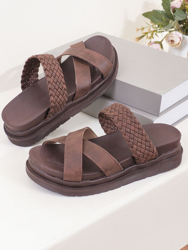 Große Größe frauen Schuhe Neue Dicke Sohle Casual Flip-flops Frauen_voghion.com