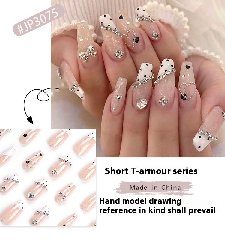 Bljeskajući dijamant, bljeskajuća mašna, uzorak krave, okrugla točkica, nosi oklop, ljubav, sjajni puder, led, prozirna ploča za nokte_voghion.com