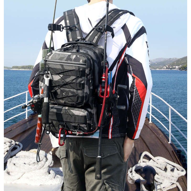 New Single And Double Shoulder Multi Functional Waist Sports Outdoor Large Capacity Luya Rod Fishing Gear Bag_voghion.com