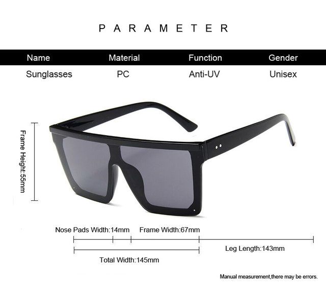 Gafas de sol cuadradas de marca de lujo para mujer_voghion.com