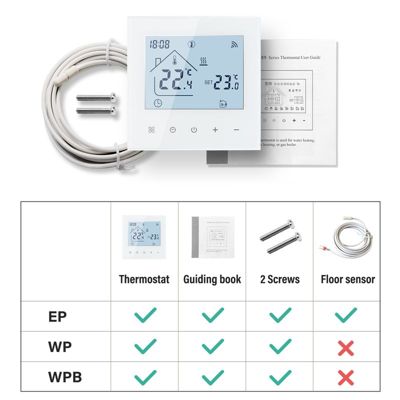 Thermostat Wifi Beok pour système de chauffage Underor Thermorégulateur intelligent Tuya Fonctionne avec Google Home Alice Alexa_voghion.com