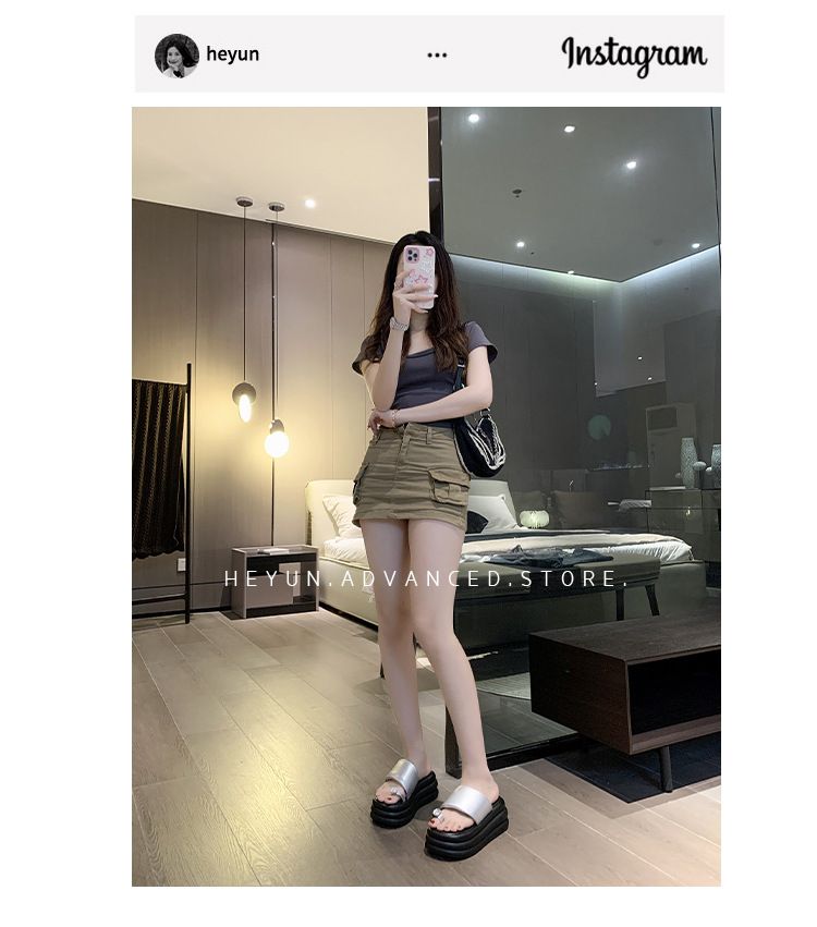 Women's Summer New Fashion Round Thick Sole Open Toe Flip Flops Comfortable Casual Platform Beach Sandals_voghion.com