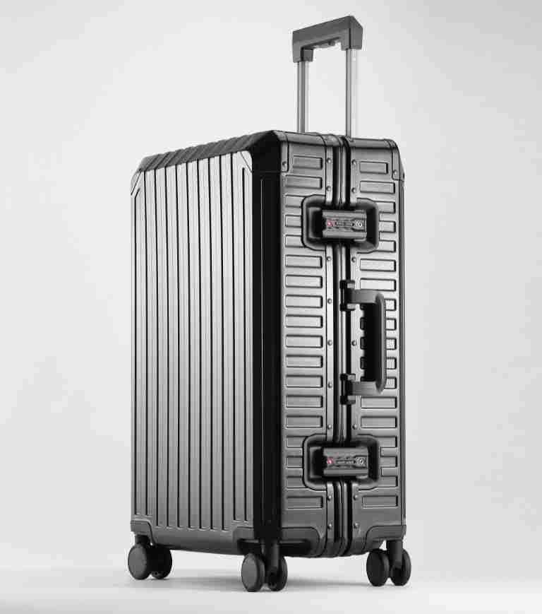 Premium Aluminum-Magnesium Alloy Suitcase With 360° Spinner Wheels, TSA Lock - 20", 24", 26", 29" Sizes For Business Travel_voghion.com