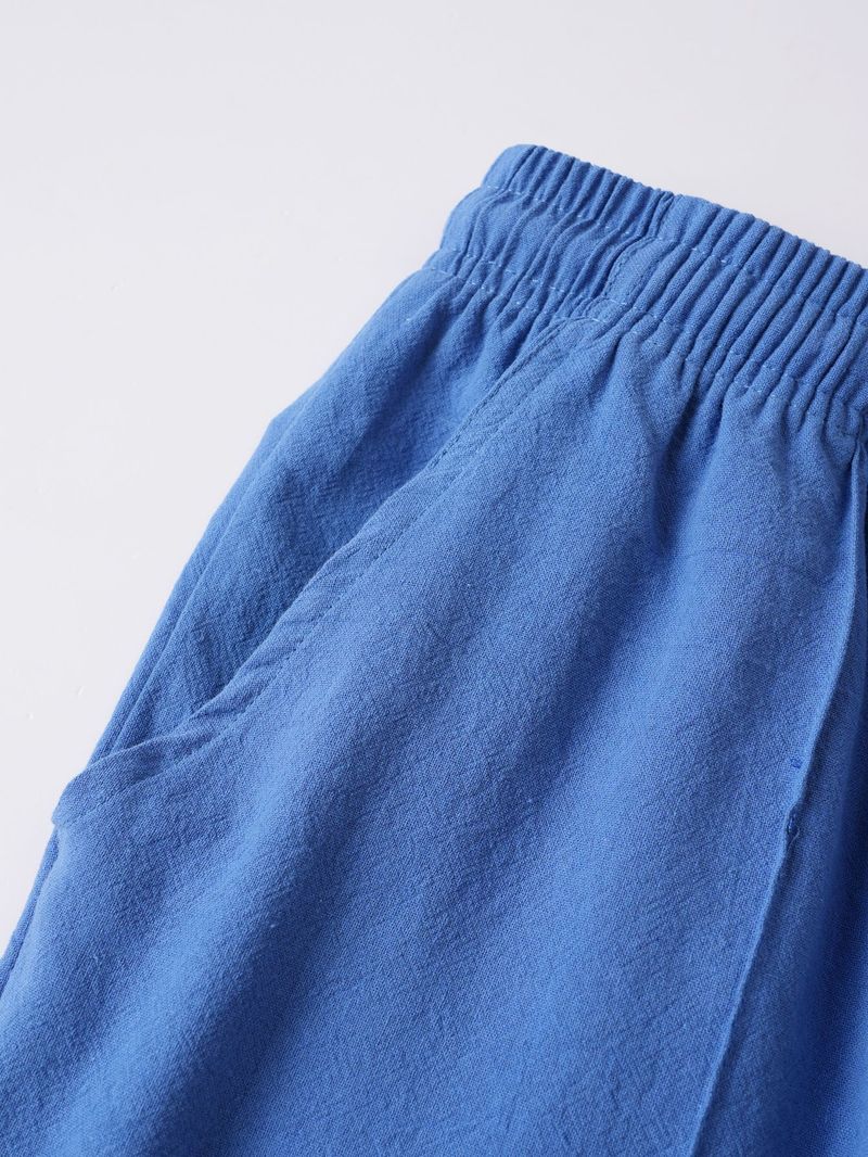 Men's Linen-Cotton Drawstring Shorts – Breathable Summer Casual & Beach Pants (S-XXXL, Relaxed Fit, Quick-Dry, Machine Washable)_voghion.com