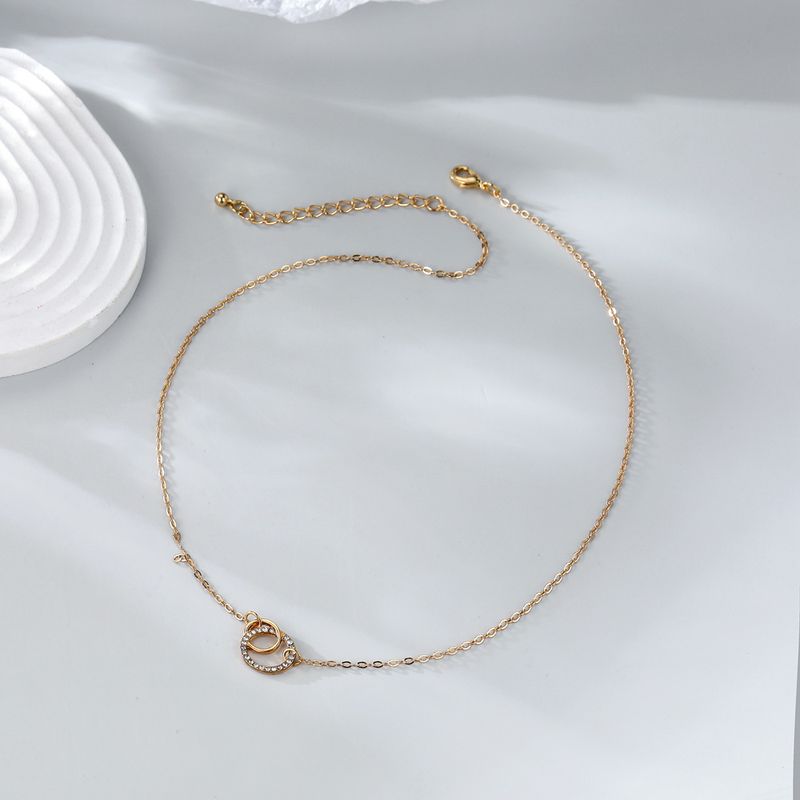 Collana con pendente geometrico a forma di croce circolare, alla moda e personalizzata, nuova di zecca_voghion.com