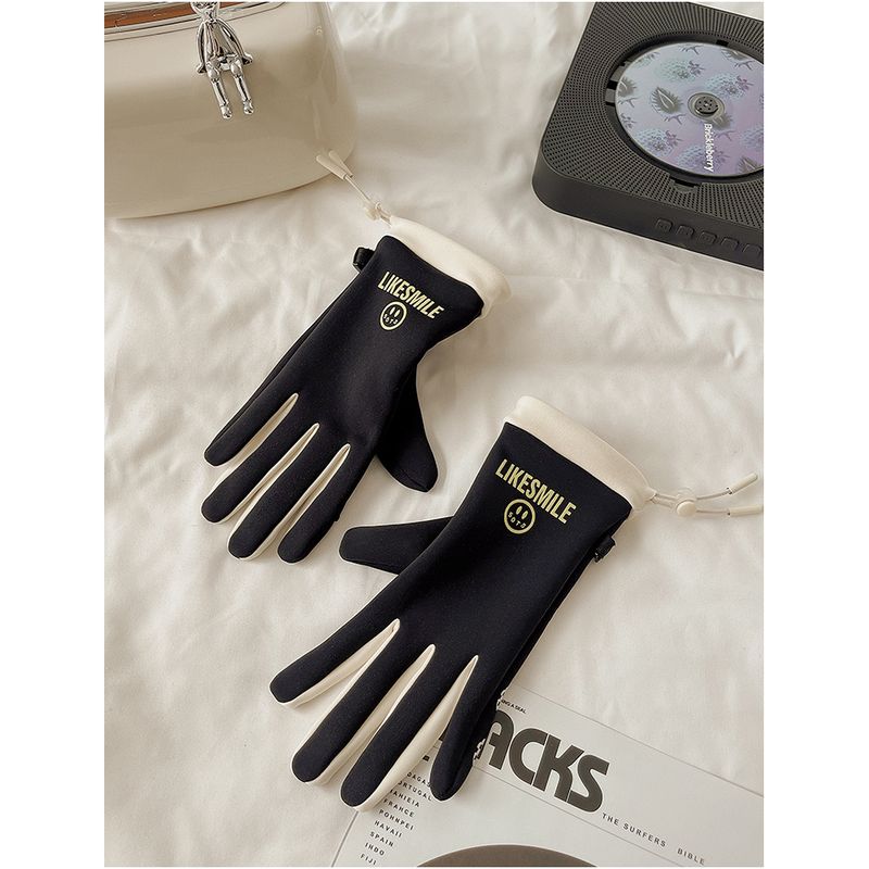 Reithandschuhe Damen Frühling und Herbst Dünner Stil Plus Samt Winddicht, Kältebeständig, Rutschfester Touchscreen Warmes Winterreiten_voghion.com