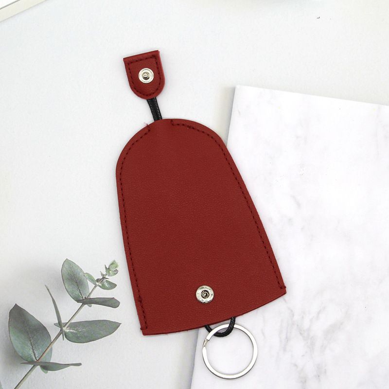 Leather Pull-out Key Household Storage Bag Car Keychain Protective Case_voghion.com