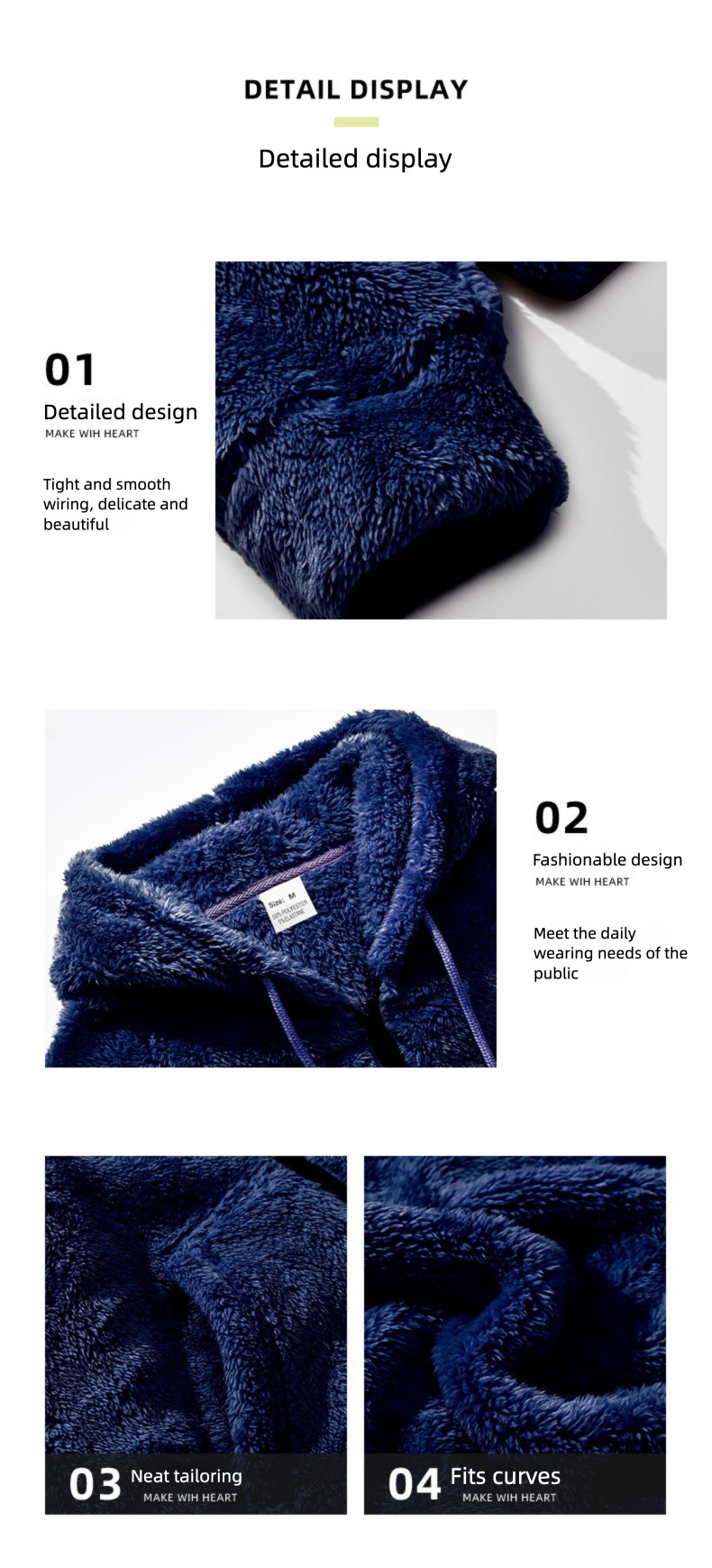 2025 Herfst Winter Fleece Warme Wollen Trui Jas Casual Capuchon Cardigan_voghion.com