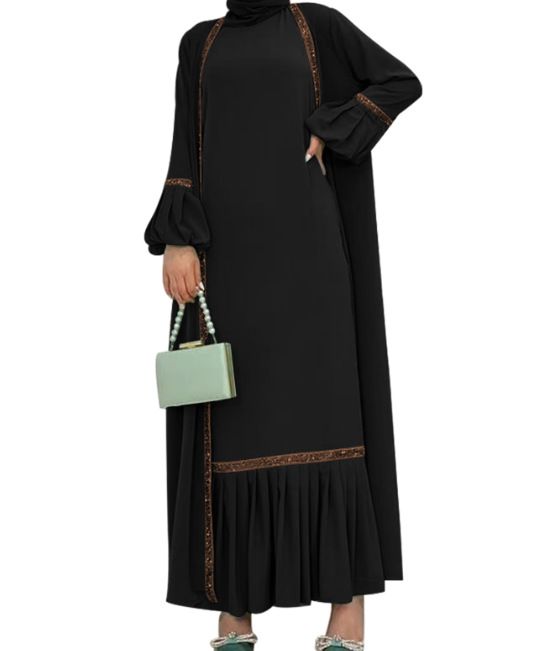 Damkläder Enfärgad Pärlbesatt Ytterkostym Modern och Elegant Klänning_voghion.com