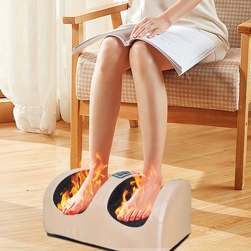 Shiatsu Foussmassagegerät fir Blutzirkulatioun an Entspanung - Foussmassagegerät fir Entspanung mat Hëtzt - Pappesdagscadeau Mammedagscadeau Pappesdag_voghion.com