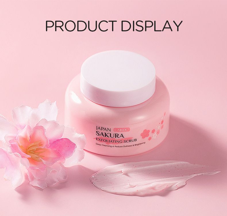 Laico Japon Sakura Yüz Peelingi 100g Keratin Temizleyici Nemlendirici_voghion.com