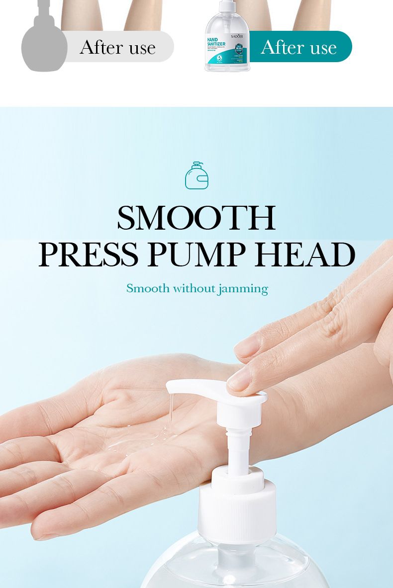SADOER Désinfectant pour les mains 500 g Mousse bactériostatique nettoyante hydratante Désinfectant bactériostatique pour les mains_voghion.com