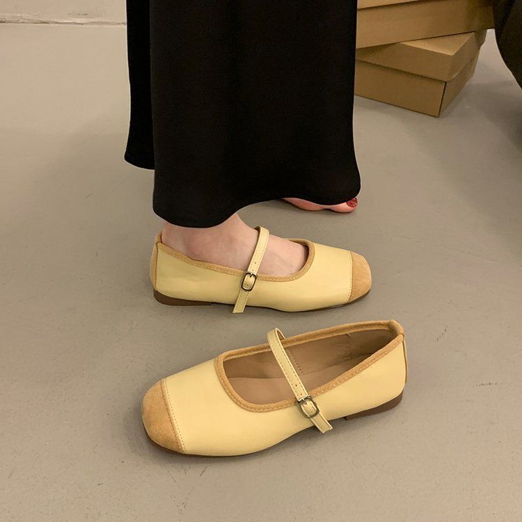 Scarpe da ballo Gentle Evening Breeze da donna, stile fata, con punta bassa, per primavera e dolce temperamento_voghion.com