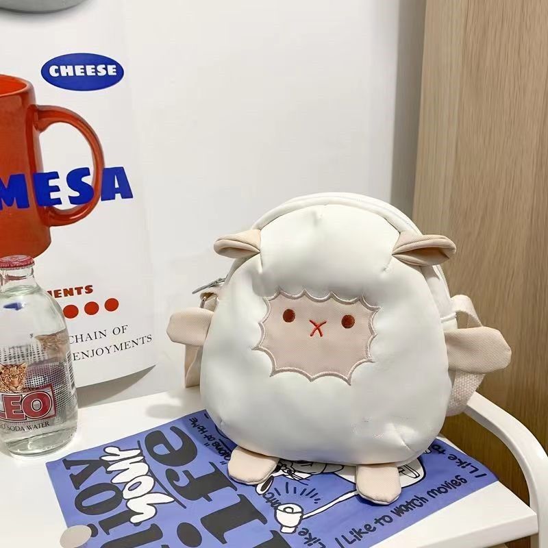 Borsa a tracolla versatile per ragazza, con tracolla a tracolla, per donna, con piccola pecora carina estiva, nuova tendenza 2025_voghion.com