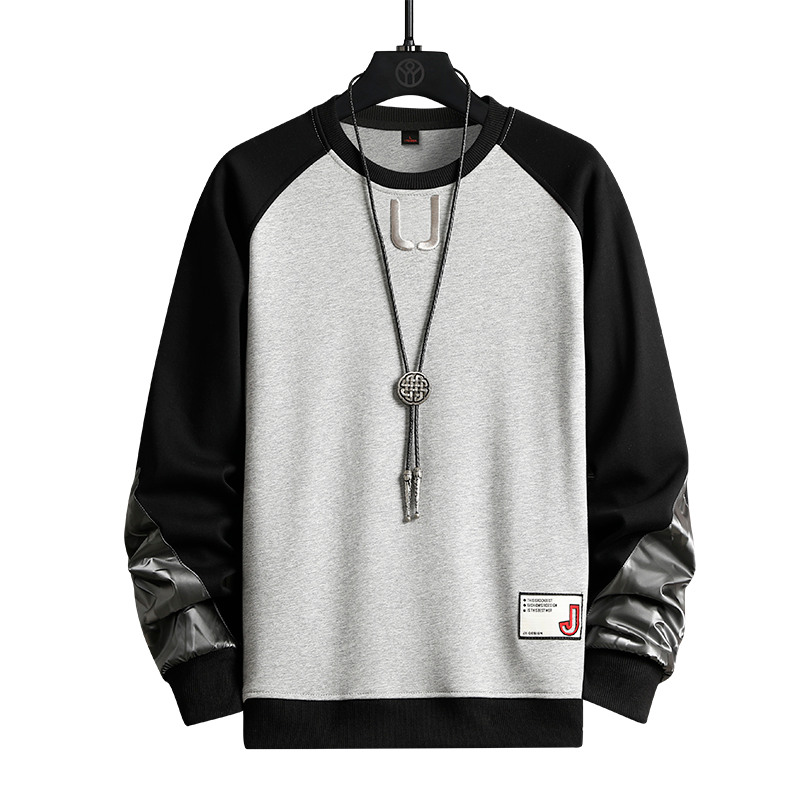 Yipinyuan YPY-3511-P42 Herren Pullover 2023 Frühjahr Neue U-förmige Stickerei Trendy Lose Lange ärmeln Top_voghion.com