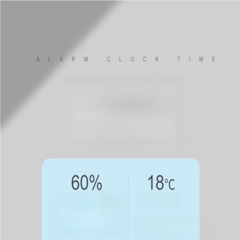 LED Silent Smart Weather Electronic Ins Desktop Perpetual Calendar Table Transparent Student Small Alarm Clock_voghion.com