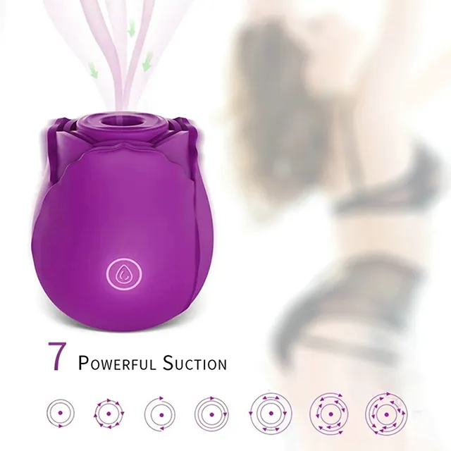 Sucking Vibrator Shape Rose Intimate Good Nipple Sucker Oral Licking Clitoris Stimulation Powerful adult_voghion.com